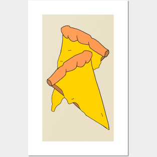 Cheese Pizza Slices Posters and Art